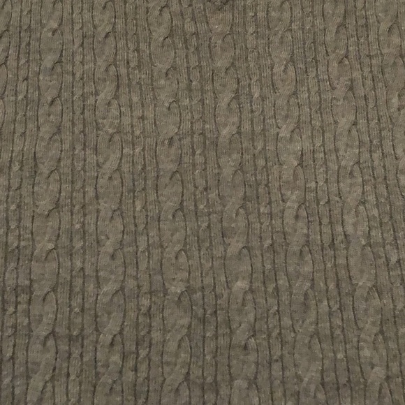 Nordstrom Sweater Vest Size Large Green Extra Fine Merino Wool Cable Knit - Picture 3 of 7